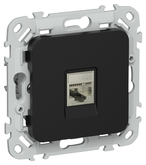 FLITE Розетка компьютерная RJ45 категория 6 STP РК6-1-1-ФлЧ черный