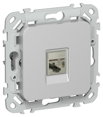 FLITE Розетка компьютерная RJ45 категория 5Е STP РК5е-1-1-ФлА алюминий