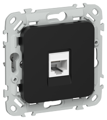 FLITE Розетка компьютерная RJ45 категория 6 UTP РК6-1-0-ФлЧ черный