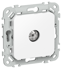 FLITE Розетка TV оконечная тип F РТВф-1-1-1-ФлБ белый