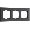 ramka-na-3-posta-senso-chernyy-steklo-soft-touch-w0033108-a064574-0001
