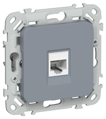 FLITE Розетка компьютерная RJ45 категория 5Е UTP РК5е-1-0-ФлМ маренго