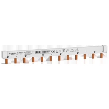 SE Easy9 Шинка гребенчатая 2Р, 12 модулей по 18 мм 63 А
