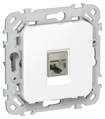 FLITE Розетка компьютерная RJ45 категория 6 STP РК6-1-1-ФлБ белый