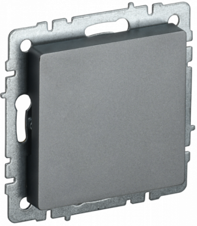 IEK BRITE BASE Сталь Заглушка c суппортом МЗ10-БрС