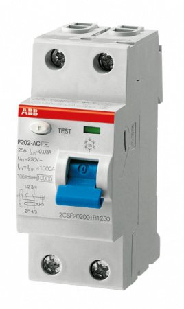 ABB F202AC УЗО 2Р 63А 30mA (AC)