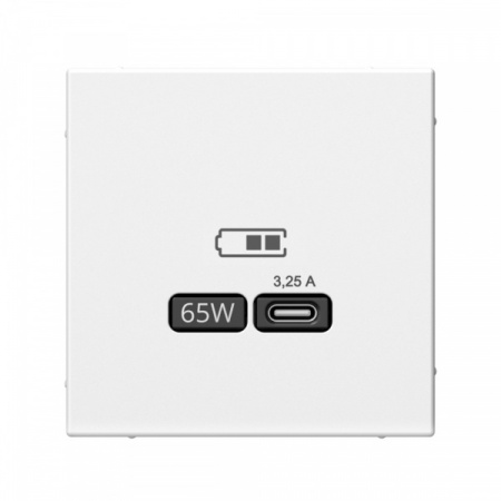 SE ArtGallery Лотос USB Розетка тип-С 65Вт высокоскор.заряд. QC, PD, механизм