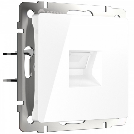 WERKEL Розетка Ethernet RJ-45 cat. 6A экранированная (белый) W5120101