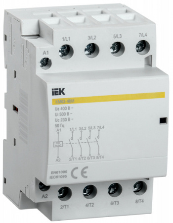IEK Контактор модульный КМ63-40М AC/DC