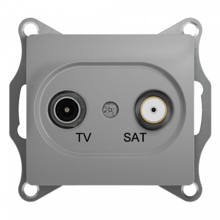 SE Glossa Алюминий TV-SAT Розетка одиночная 1DB