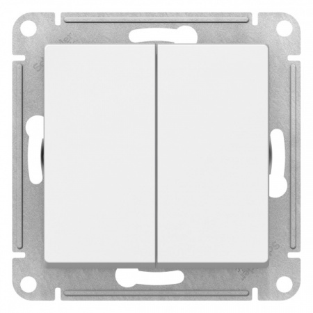SE AtlasDesign Лотос Переключатель 2-клавишный, сх.6/2, 10АХ, механизм