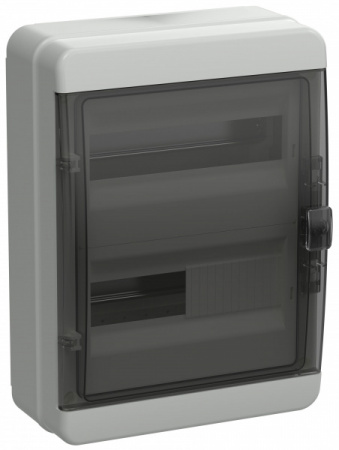 IEK TEKFOR Корпус пластиковый КМПн-24 IP65 черная прозрачная дверь IEK