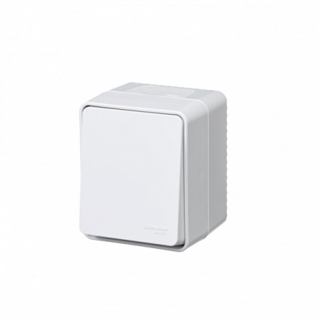 SE AtlasDesign Profi54 Наруж Белый Выключатель 1-клавишный 10 АХ IP54