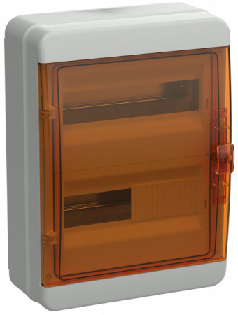 IEK TEKFOR Корпус пластиковый КМПн-24 IP65 оранжевая прозрачная дверь IEK