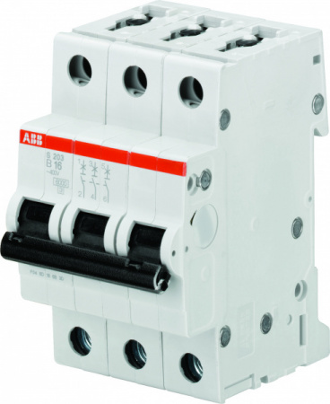 ABB S203 Автоматический выключатель 3P 20А (B) 6kA
