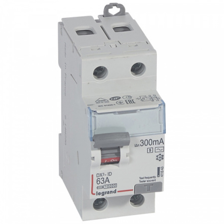 Legrand DX3 УЗО 2P 63А 300мА-AC-S