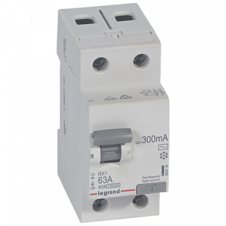 Legrand RX3 УЗО 2P 300мА 63А (AC)