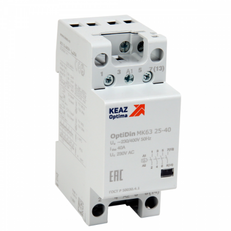 КЭАЗ Контактор модульный OptiDin МК63-2540-230AC