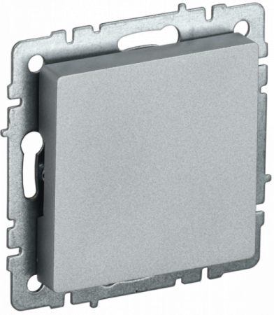 IEK BRITE BASE Алюминий Заглушка c суппортом МЗ10-БрА