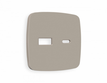 AMBRELLA Лицевая панель OMEGA Серо-бежевый мат. для роз. 2USB A+C QUANT