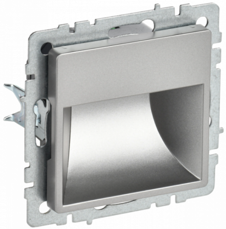 IEK BRITE BASE Сталь Подсветка LED встраиваемая ПЛ20-БрС сталь