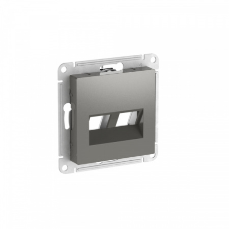 SE AtlasDesign Сталь Накладка двойная для информационных функций типа Keystone