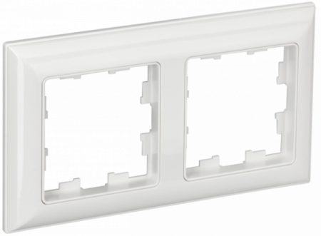 IEK BRITE DECOR Белый 3D-форма Рамка 2-м РУ-2-Бр