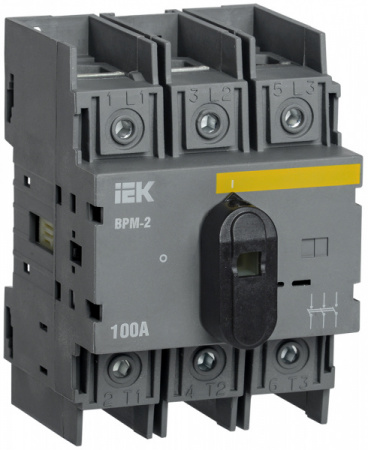 IEK Выключатель-разъединитель модульный ВРМ-2 3P 100А IEK