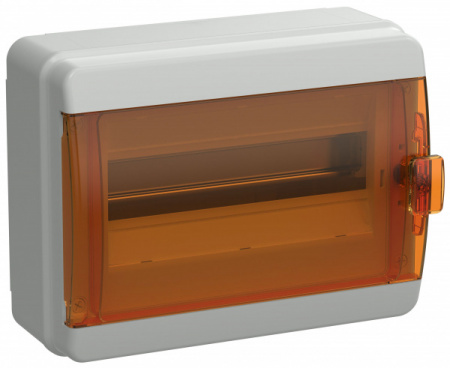 IEK TEKFOR Корпус пластиковый КМПн-12 IP65 оранжевая прозрачная дверь IEK
