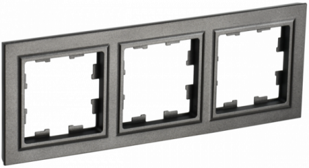 IEK BRITE BASE Темн.бронза Рамка 3-м РУ-3-БрТБ