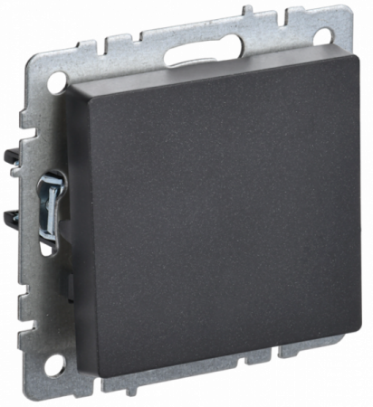 IEK BRITE BASE Черный Выключ. 1-кл прох 10А ВС10-1-6-БрЧ