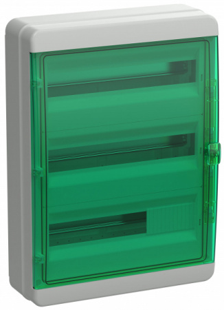 IEK TEKFOR Корпус пластиковый КМПн-54 IP65 зеленая прозрачная дверь IEK