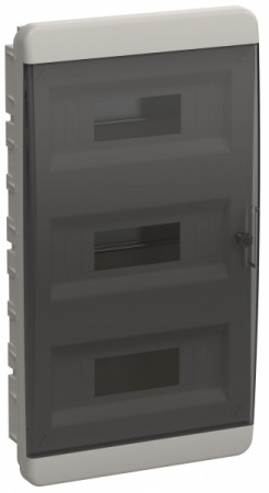 IEK TEKFOR Корпус пластиковый ЩРВ-П-36 IP41 черная прозрачная дверь IEK