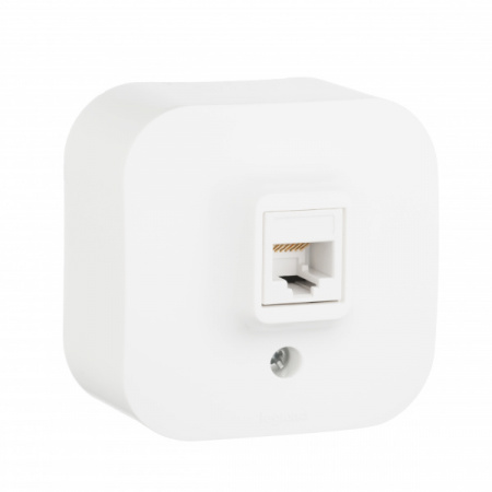 Legrand Quteo Белый Розетка RJ45 категория 5е UTP
