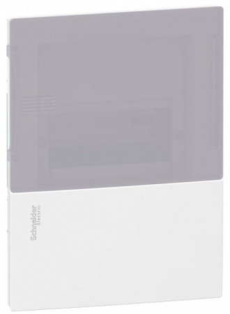 SE RESI9 MP (Mini Pragma) Щит встраиваемый 1 ряд/6 модулей, дымчатая дверь