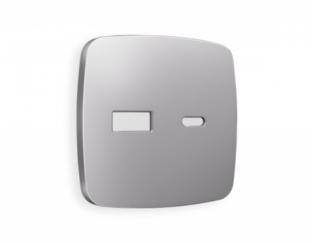 AMBRELLA Лицевая панель OMEGA Сталь мат. для роз. 2USB тип A+C QUANT