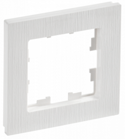 IEK BRITE DECOR Белый рифленый Рамка 1-м РУ-1-Бр