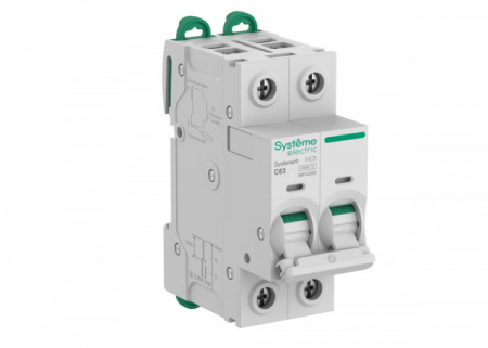 SE Systeme9 Автоматический выключатель (АВ) C 63A 2P 10kA 400В