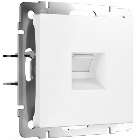 WERKEL Розетка Ethernet RJ-45 cat. 6A экранированная (белый матовый) W5120001