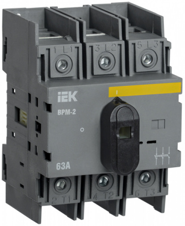 IEK Выключатель-разъединитель модульный ВРМ-2 3P 63А IEK