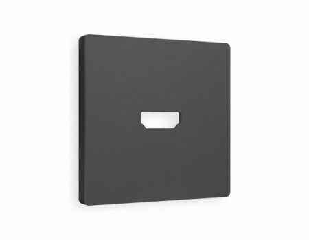 AMBRELLA Лицевая панель ALFA Графит Мягкое касание для HDMI роз. QUANT