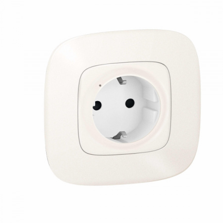 Legrand NETATMO Valena ALLURE Жемчуг розетка 2К+З 16А умная