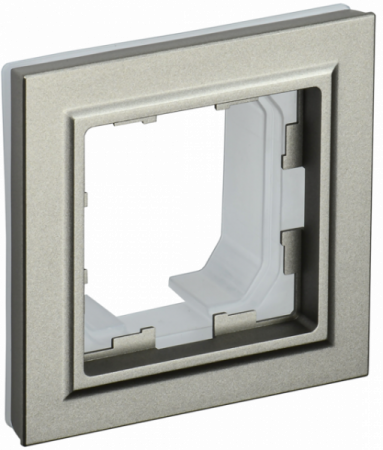 IEK BRITE BASE Шампань Рамка 1-м IP44 РУ-1-БрШ-44