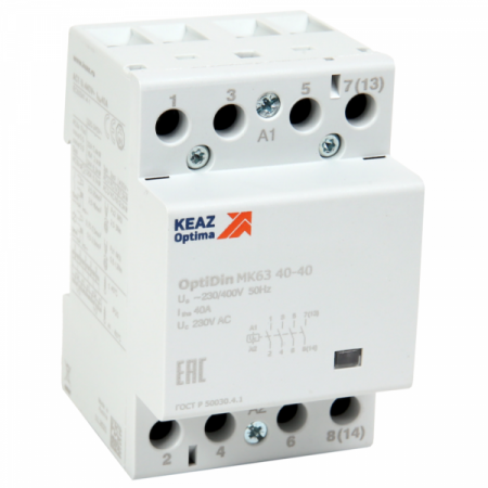 КЭАЗ Контактор модульный OptiDin МК63-4040-230AC
