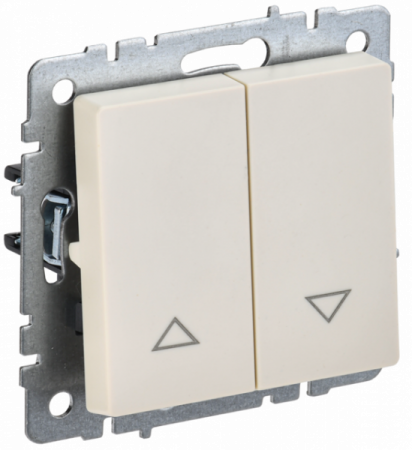 IEK BRITE BASE Бежевый Выключ. жалюзи 10А ВС10-1-5-БрКр