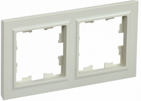 IEK BRITE BASE Бежевый Рамка 2-м РУ-2-БрКр