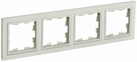 IEK BRITE BASE Бежевый Рамка 4-м РУ-4-БрКр