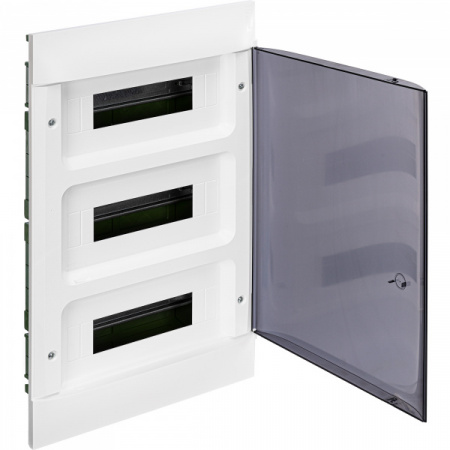 Legrand Practibox S Пластиковый щиток Встраиваемый (в полые стены) 3X12 Дымчатая дверь