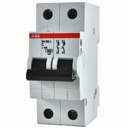 ABB SH202L Автоматический выключатель 2P 63A (C) 4,5 kA