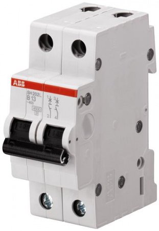 ABB SH202L Автоматический выключатель 2P 10A (B)